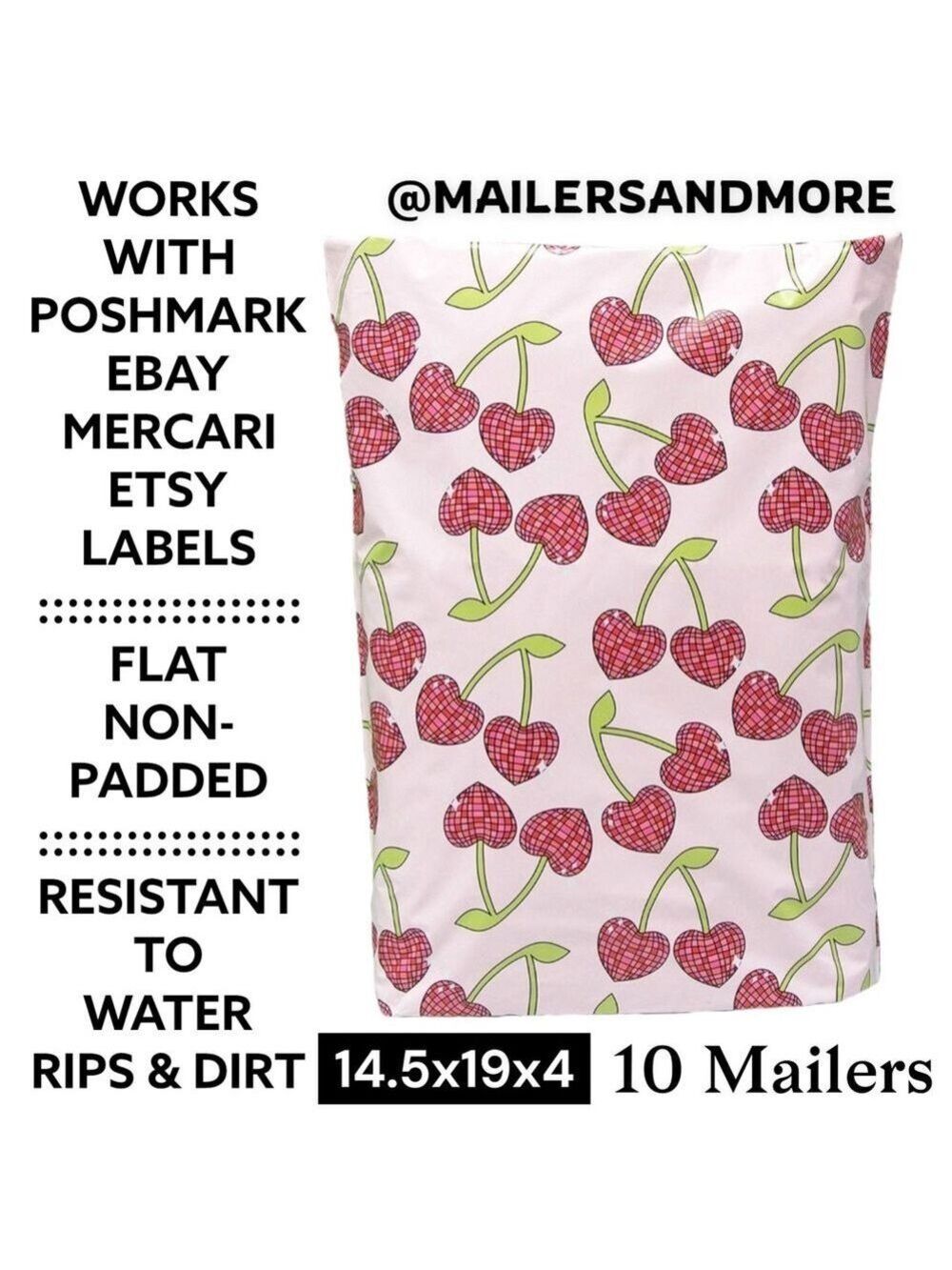 10 Disco Cherry Mailers Flat Bottom Holds Shoe Boxes 14.5x19x4 - Picture 2 of 4